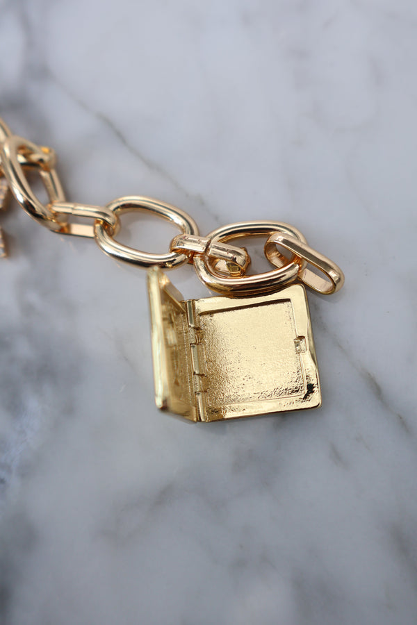 Our Lady locket bracelet
