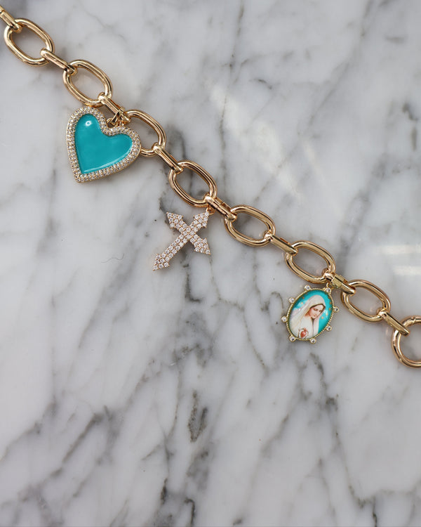 Our Lady charm bracelet