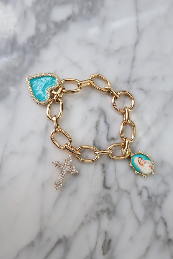 Our Lady charm bracelet