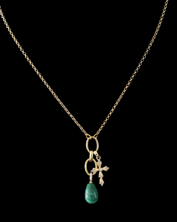 Malachite Drop Necklace