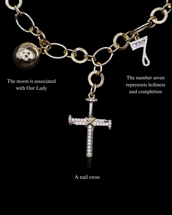 Bubble Cross Necklace