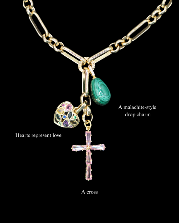 Pink Malachite Cross