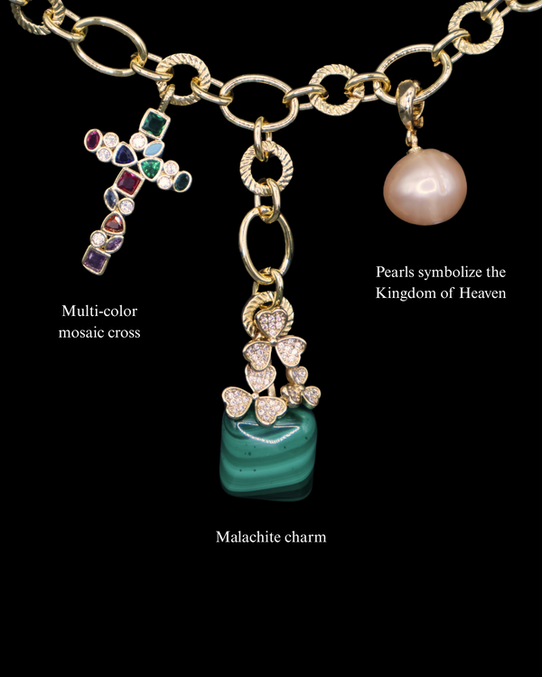 Malachite Square Necklace