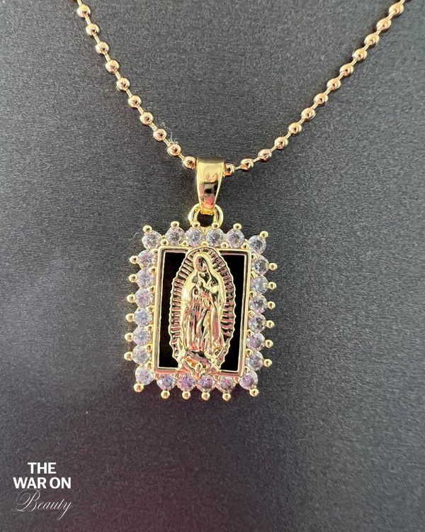 Square Our Lady of Guadalupe Necklace