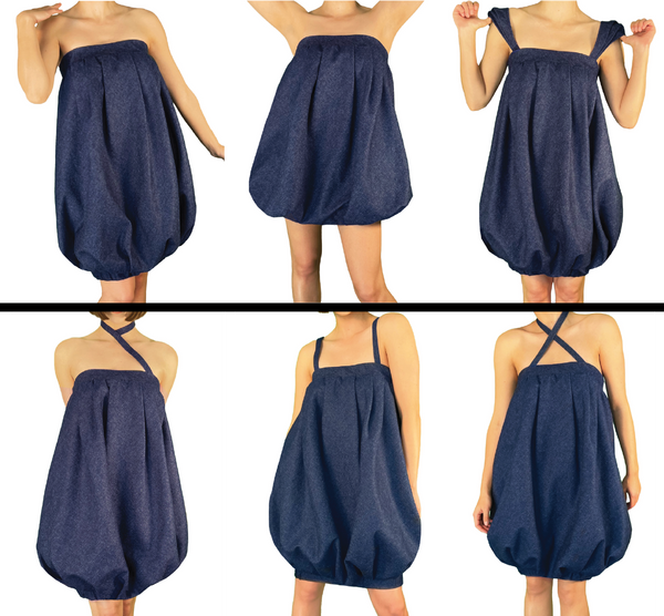 The Promise Dress (Denim Bubble Dress + Top)