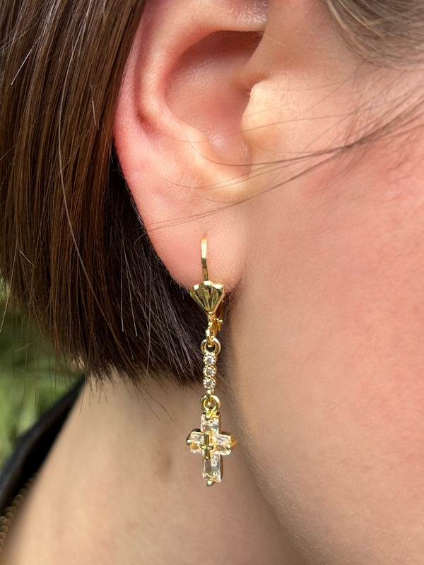 Cross earrings