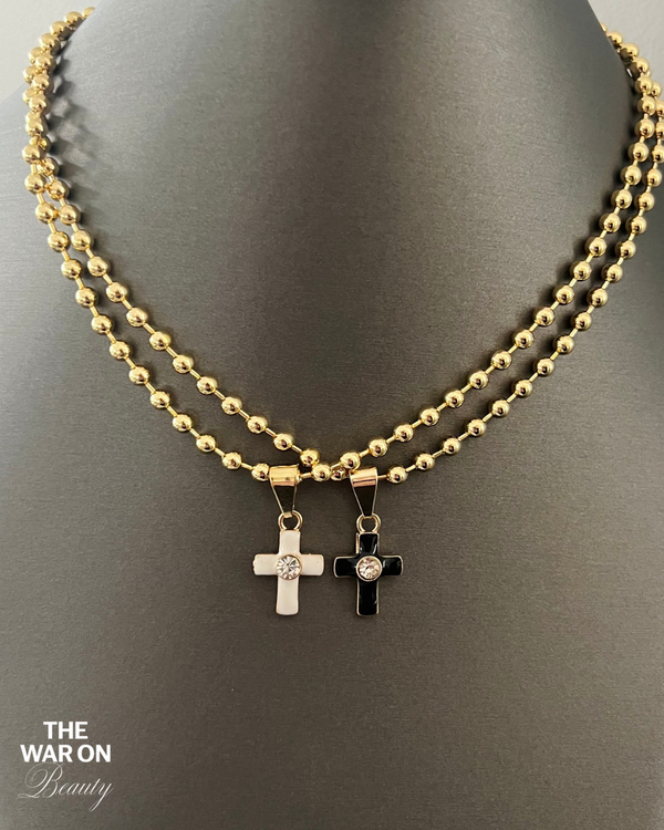 Enamel Cross Necklace