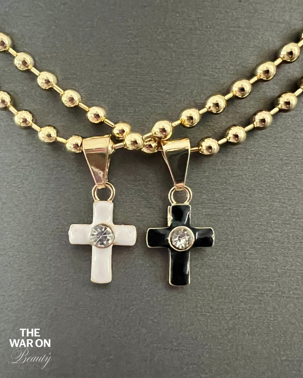 Enamel Cross Necklace