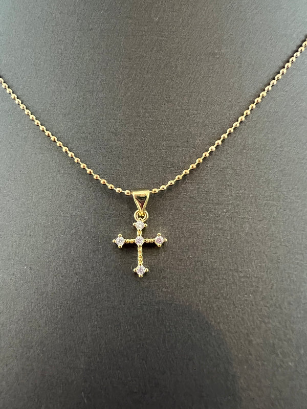 Mini studded cross