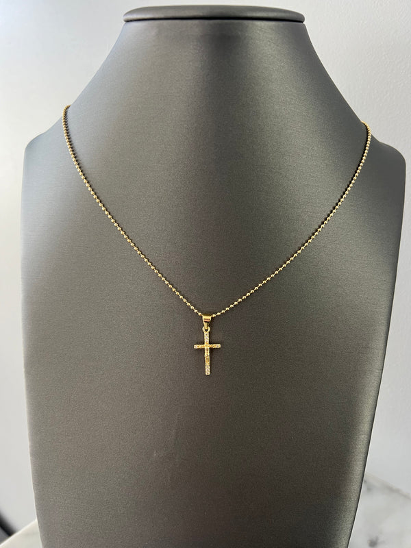 Mini crucifix necklace