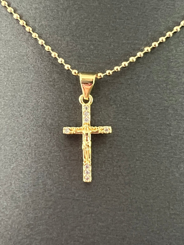 Mini crucifix necklace