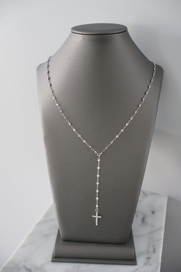 Sparkle Cross Lariat