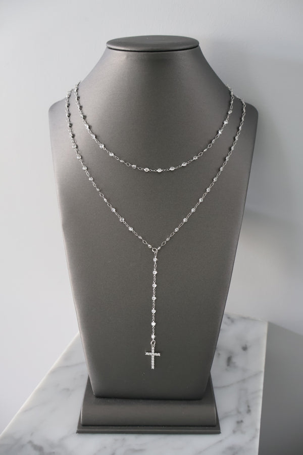 Bezel Set Necklace