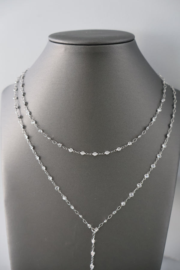Bezel Set Necklace