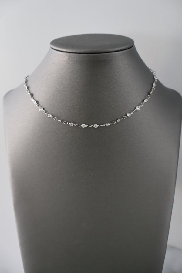 Bezel Set Necklace