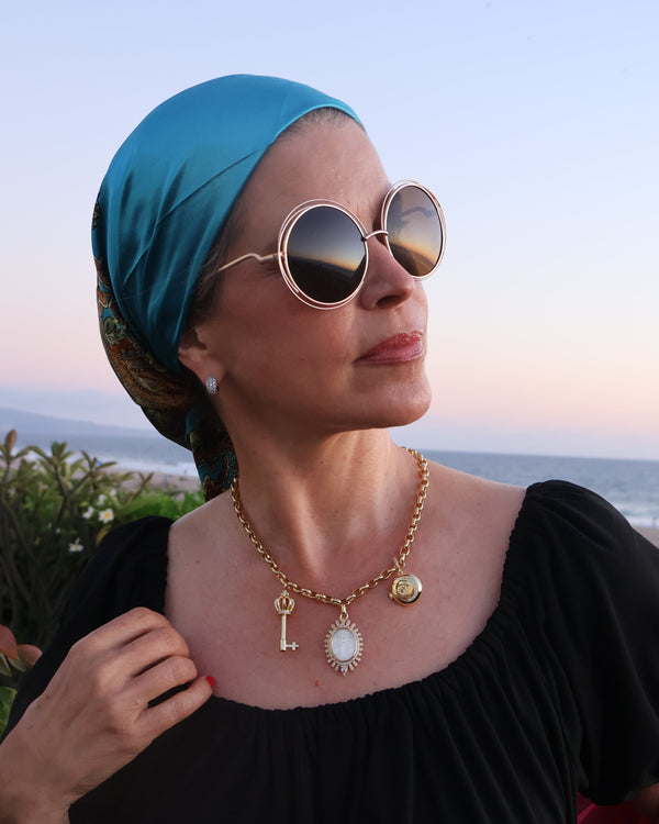 Cameo Key Necklace