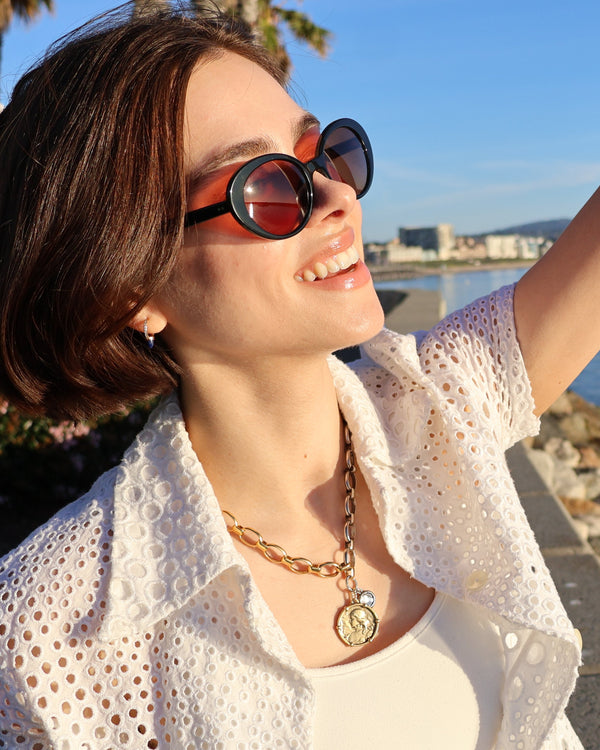 St. Joan of Arc Two-Tone Necklace